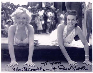 Jane Russell autograph