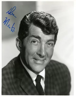 Dean Martin autograph