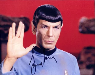 Leonard Nimoy autograph