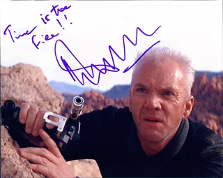 Malcolm McDowell autograph