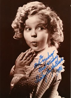 Shirley Temple autograph