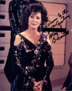 Majel Barrett autograph