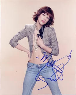 Milla Jovovich autograph