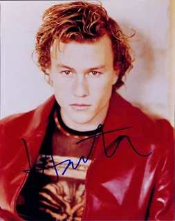 Heath Ledger autograph
