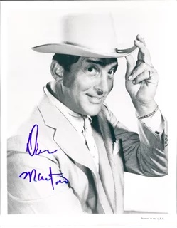 Dean Martin autograph