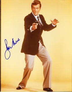 Roger Moore autograph