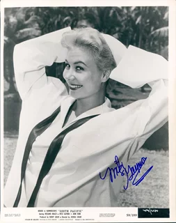 Mitzi Gaynor autograph
