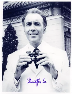 Christopher Lee autograph