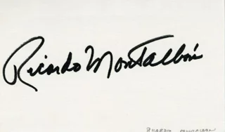 Ricardo Montalban autograph