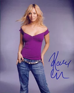Kaley Cuoco autograph
