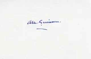 Alec Guinness autograph