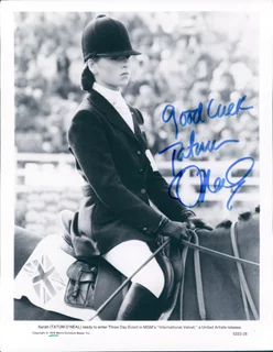 Tatum O'Neal autograph