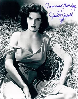 Jane Russell autograph