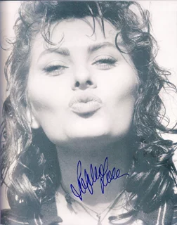 Sophia Loren autograph