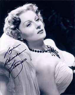 Rhonda Fleming autograph