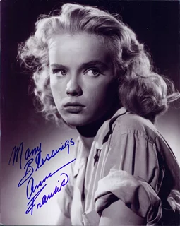 Anne Francis autograph