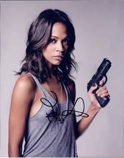 Zoe Saldana autograph