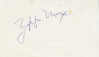 Zeppo Marx autograph