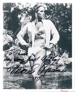 Ursula Andress autograph