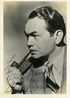 Edward G. Robinson autograph