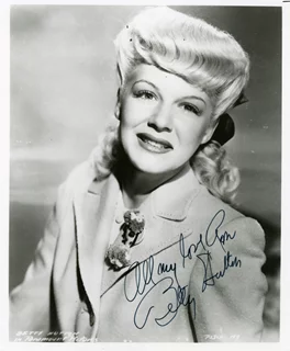 Betty Hutton autograph