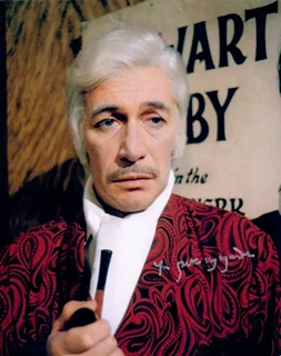 Peter Wyngarde autograph