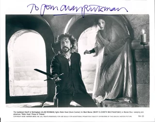 Alan Rickman autograph
