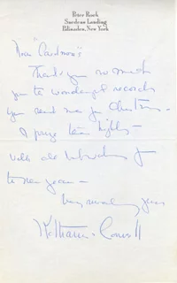 Katharine Cornell autograph