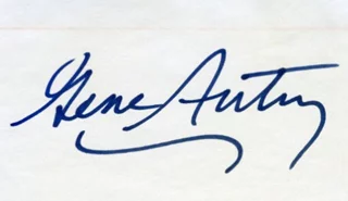 Gene Autry autograph