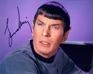 Leonard Nimoy autograph