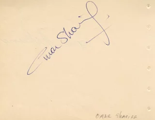 Omar Sharif autograph