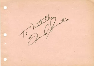 Frank Sinatra autograph