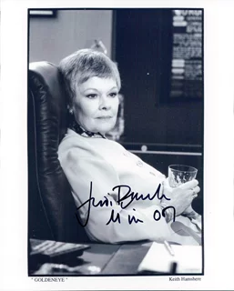 Judi Dench autograph