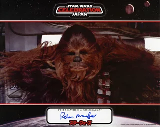 Peter Mayhew autograph