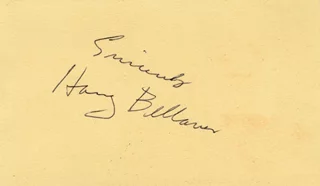 Harry Bellaver autograph