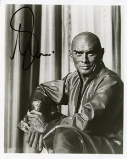 Yul Brynner autograph