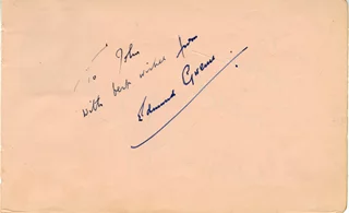 Edmund Gwenn autograph