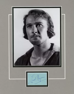 Errol Flynn autograph