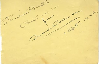Ronald Colman autograph