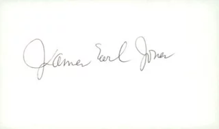James Earl Jones autograph