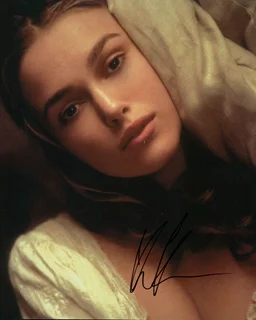 Keira Knightley autograph