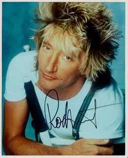 Rod Stewart autograph