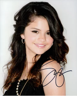Selena Gomez autograph