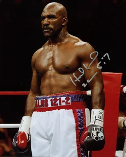 Evander Holyfield autograph