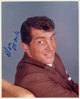 Dean Martin autograph