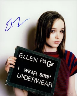 Ellen Page autograph