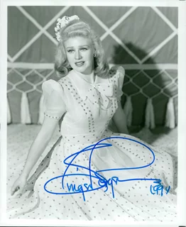 Ginger Rogers autograph