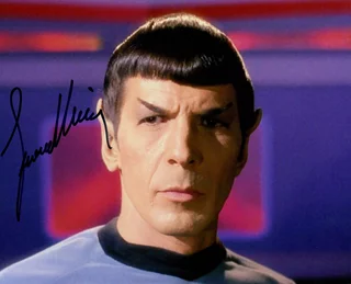 Leonard Nimoy autograph