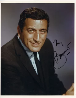 Tony Bennett autograph