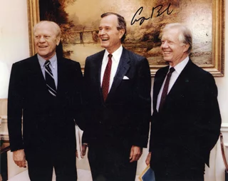 George Bush autograph